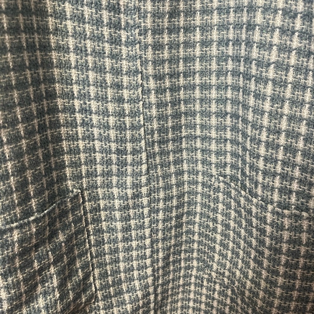 Arula Tweed Skirtall Plus Size Stylish Blue Checkered Pinafore Dress Size 3X - Picture 4 of 6